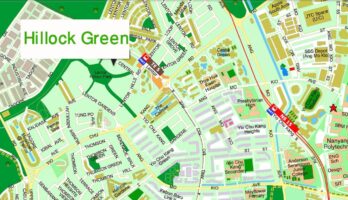 Hillock Green Location Map