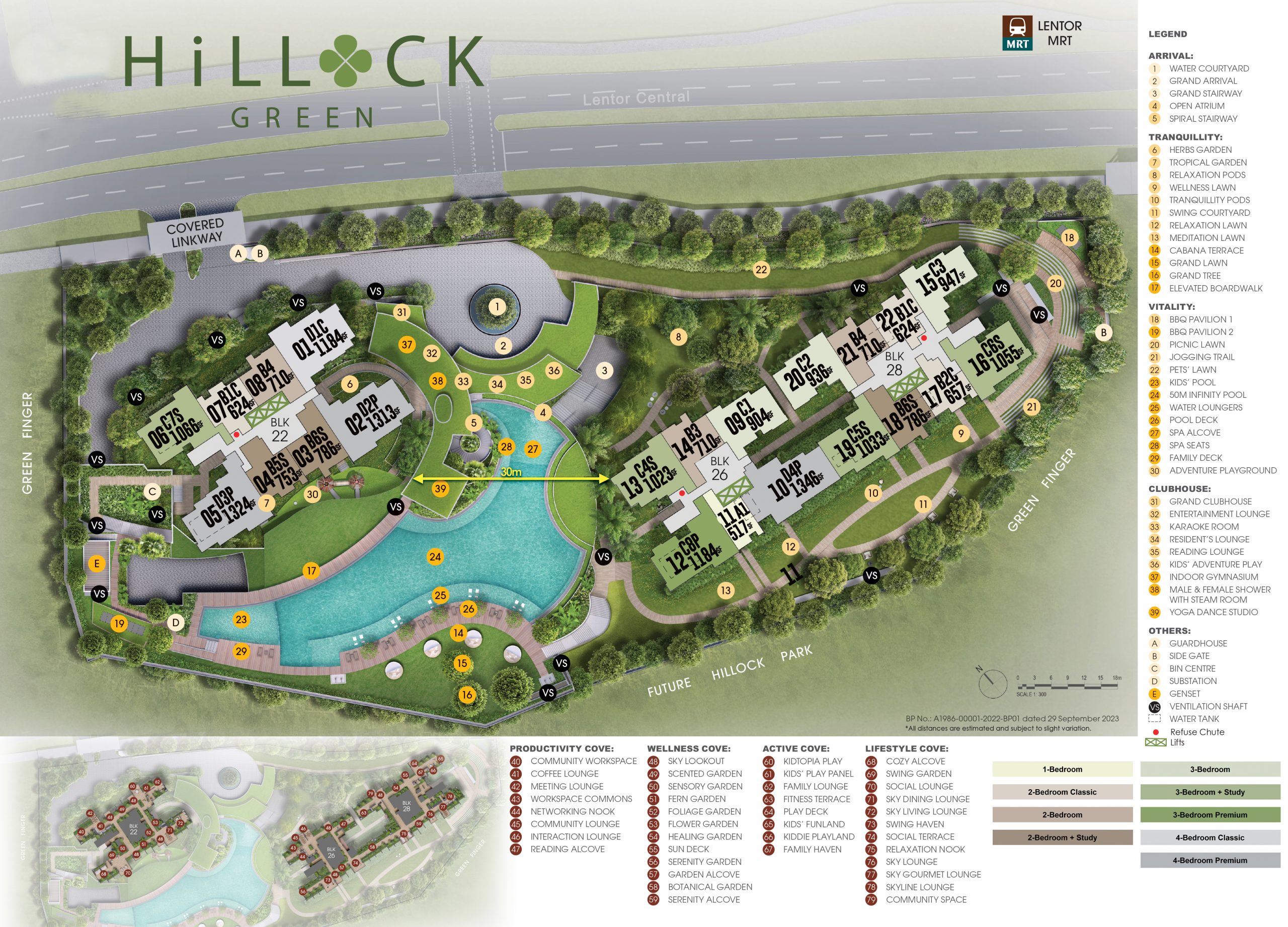 Hillock Green condo Site Plan singapore